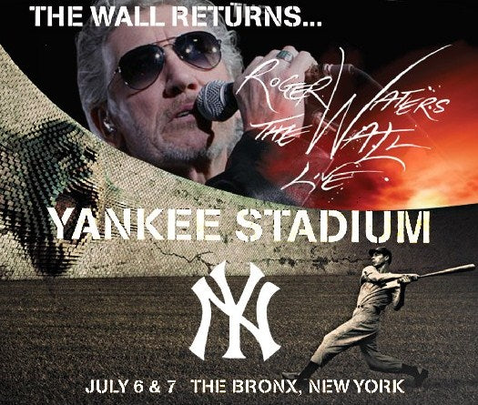 ROGER WATERS 2012 AMERICAN PERFORMANCE JULY 6 _7 COMPLETE BOARD YANKEE STADIUM ( CD )