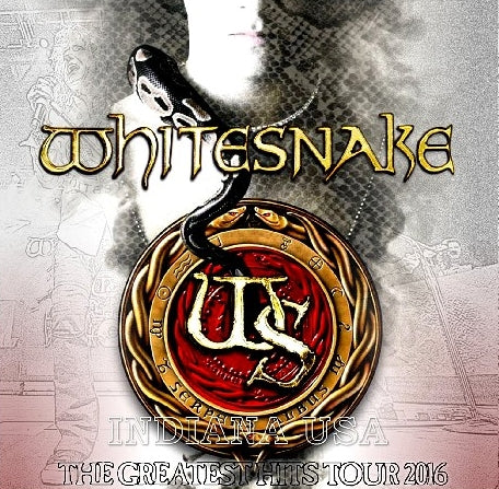 WHITE SNAKE 2016 US TOUR JUNE 8 INDIANAPOLIS THE GREATEST HITS ( CD )